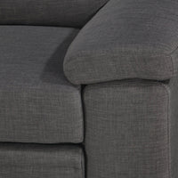 Tessaro Pop-Up Sofa Bed with Left-Facing Chaise - Charcoal