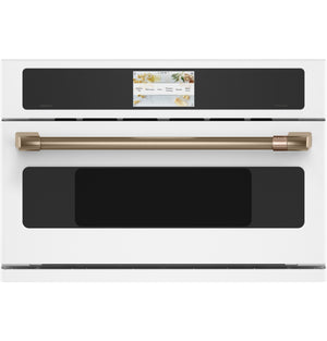 Café Matte White 30'' Five in One Oven with 240V Advantium® Technology (1.7 Cu.Ft) - CSB923P4NW2