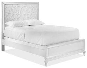 Arctic Ice 3-Piece King Bed - White