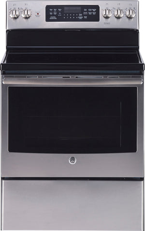 GE Stainless Steel Freestanding Electric Convection Range (5.0 Cu. Ft.) - JCB840SKSS
