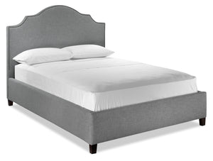 Alexis 3-Piece King Upholstered Bed - Grey
