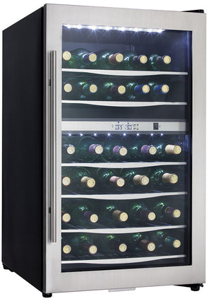 Danby Stainless Steel Dual-Zone Wine Cooler (4 Cu. Ft.) - DWC040A3BSSDD