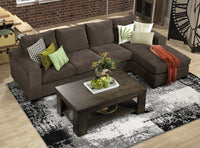 Danielle 2-Piece Sectional with Right-Facing Chaise - Java