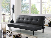 Xoom Convertible Sofa - Black