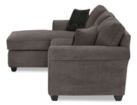 Althea 2-Piece Sectional with Left-Facing Chaise - Charcoal
