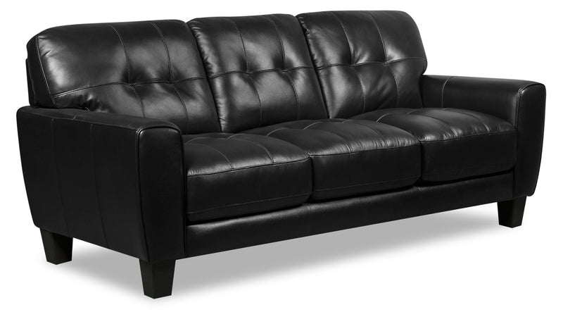 the brick genuine leather sofa