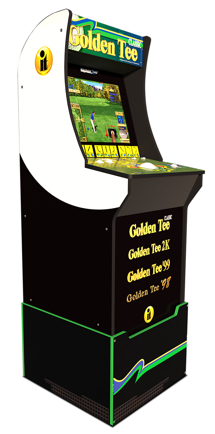 Arcade1up Golden Tee Arcade Cabinet With Riser The Brick