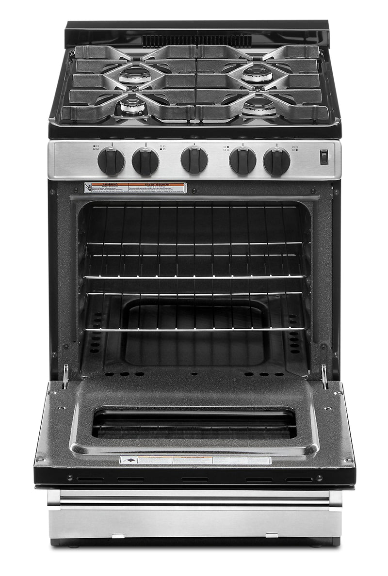 Whirlpool 24-Inch 3.0 Cu. Ft. Freestanding Gas Range - WFG500M4HS | The