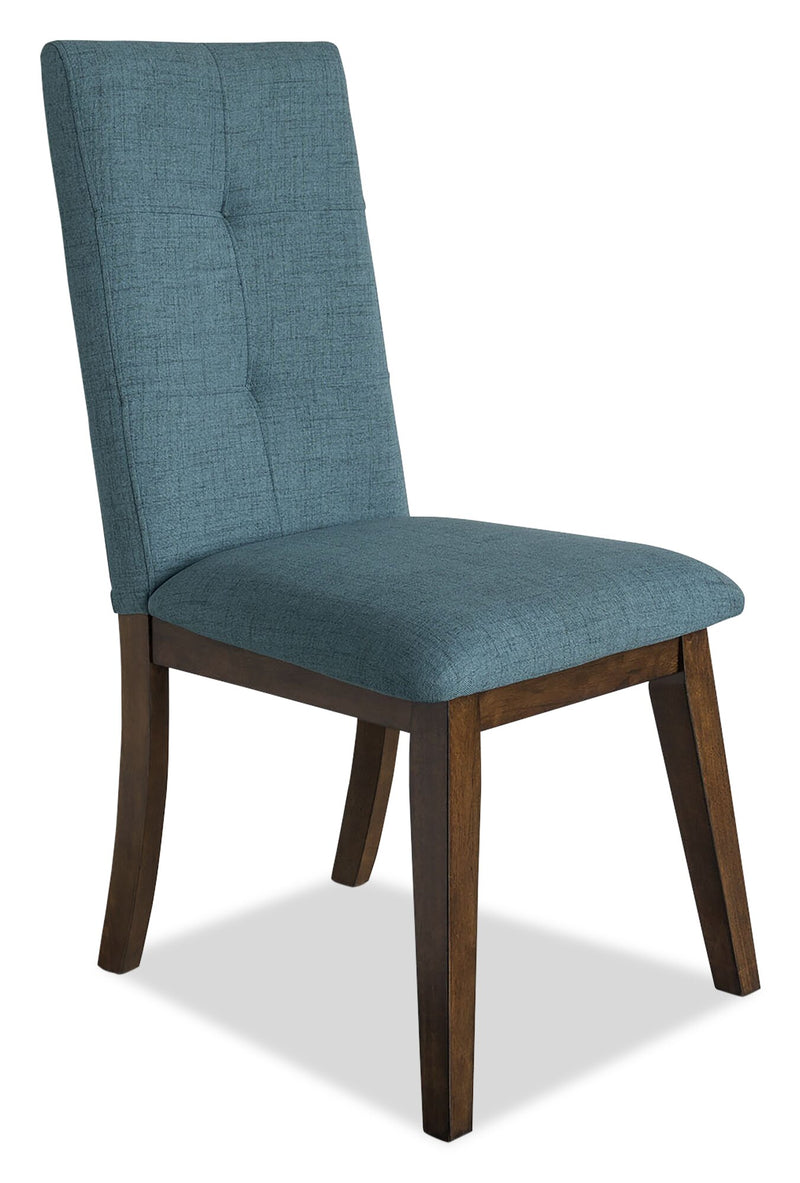 aqua upholstered dining chairs