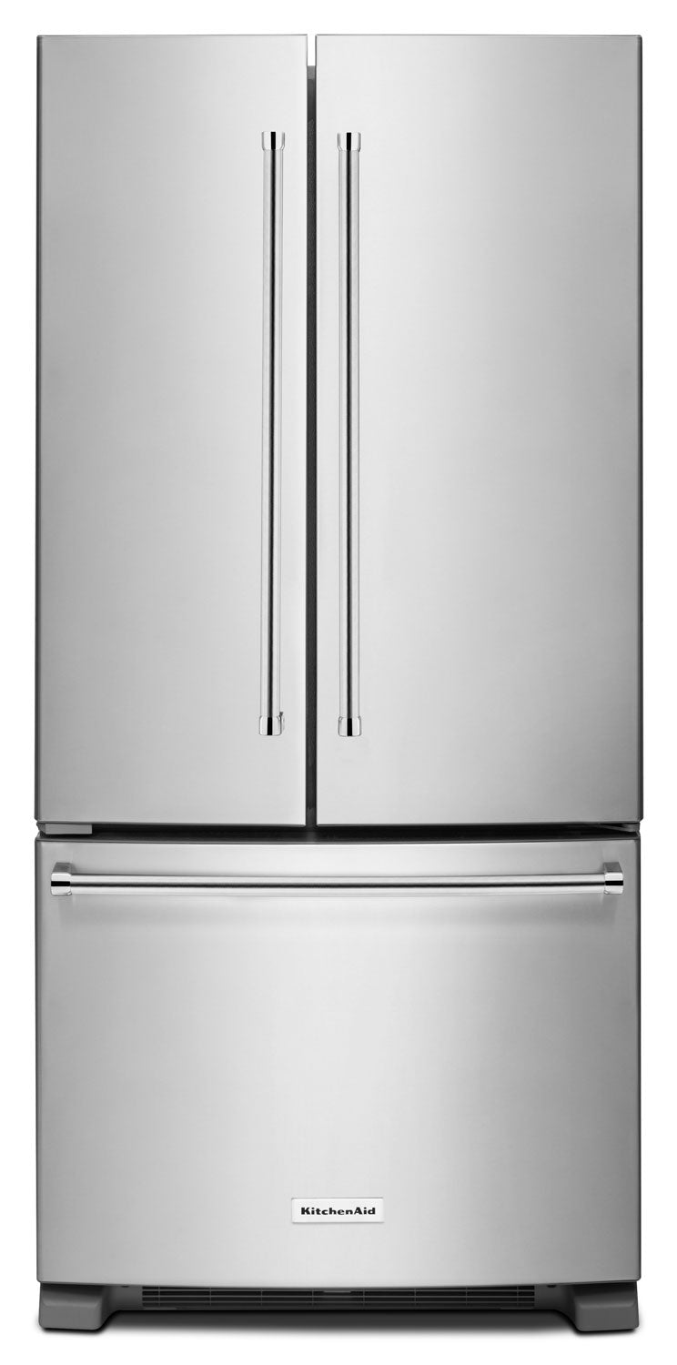 Kitchenaid 22 1 Cu Ft French Door Refrigerator With Interior Water Dispenser Stainless Steel
