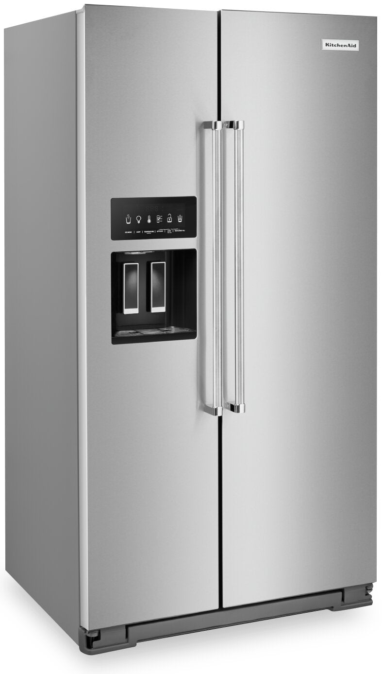 Kitchenaid 248 Cu Ft Side By Side Refrigerator Krsf705hps The Brick