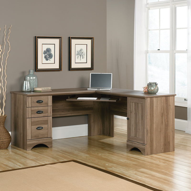 salt oak l shaped desk