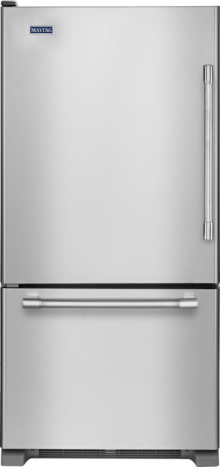Maytag 30 19 Cu Ft Bottom Freezer Refrigerator Mbl1957fez