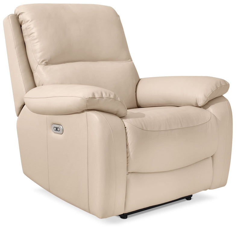 genuine leather electric recliner