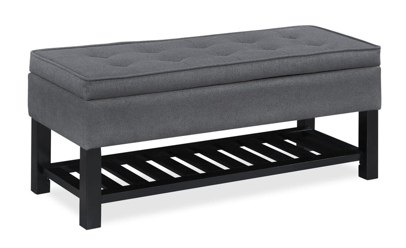 skinny bench with storage