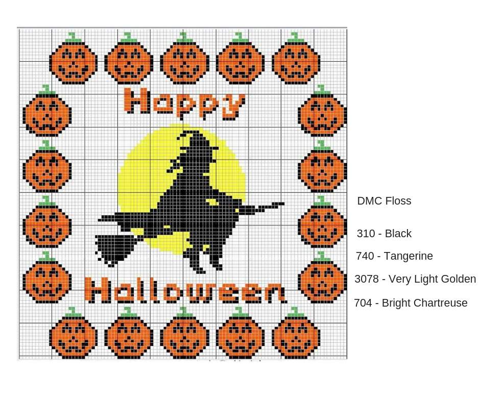 Free Halloween Cross Stitch Pattern