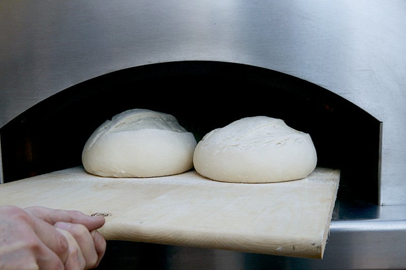 Place do in the oven for bread baked in the Fontana wood-burning oven