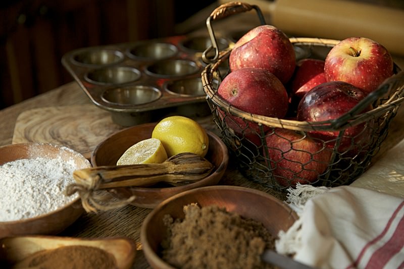 APPLE ROSES baked in the Italian wood-fired pizza oven Ingredients