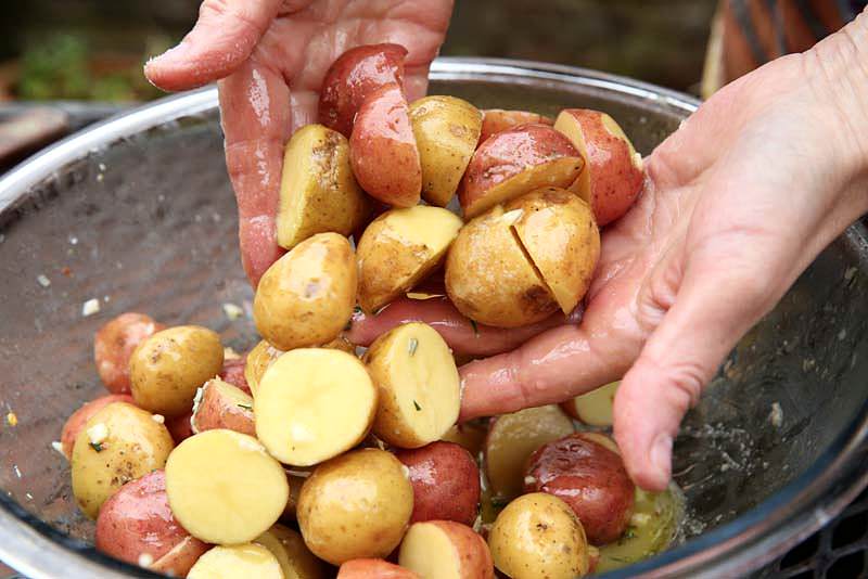 mix potatoes