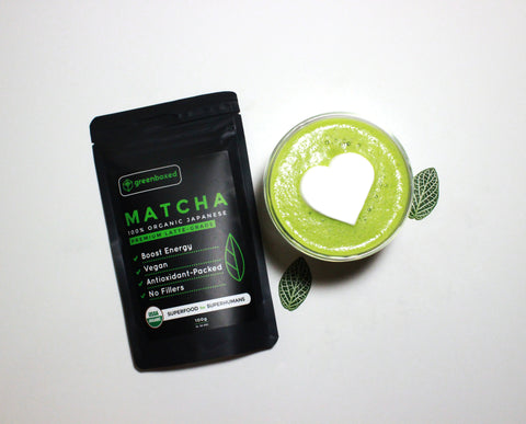 greenboxed matcha green tea powder latte