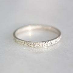 diamond dusted narrow remembrance ring