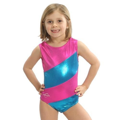 Obersee Gymnastics Leotard Pink Diagonal 