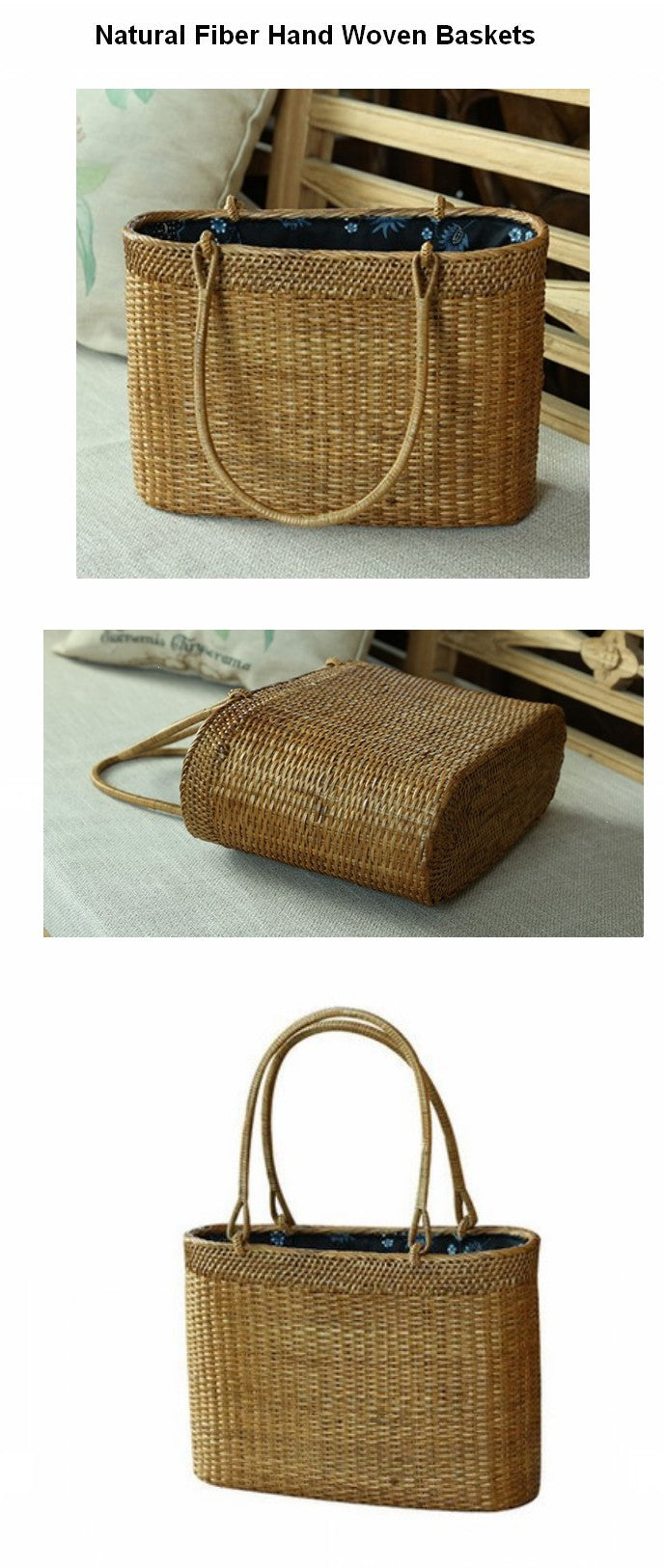 Indonesia Hand Woven Rattan Handbag