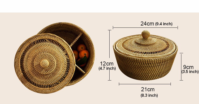 Small Rustic Food and Snap Basket