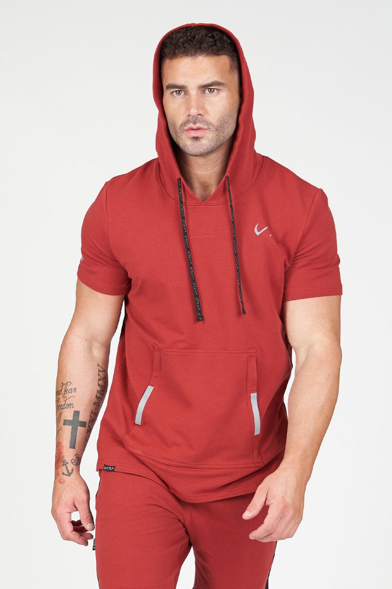 short sleeve jacket with hood