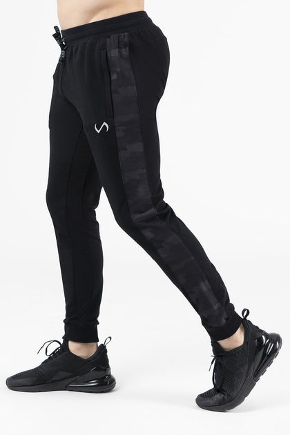 black workout joggers