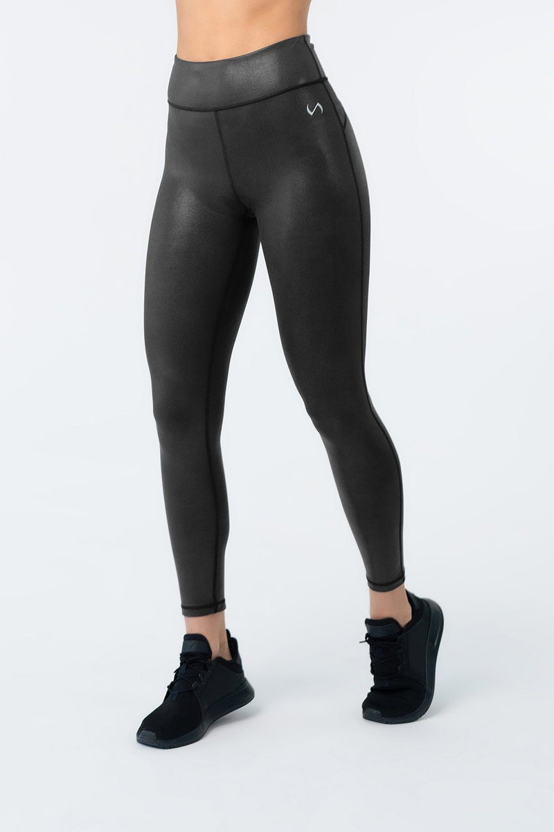 high waisted black workout leggings