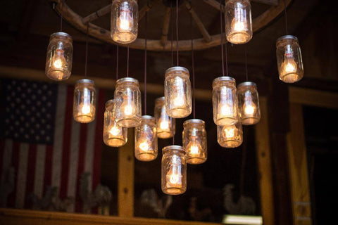 interior barn lighting mason jar chandelier 