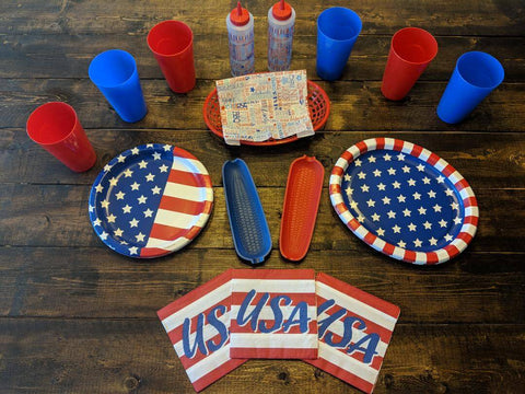 picnic decorations red, white & blue