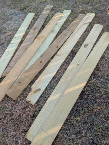 wooden fence pickets