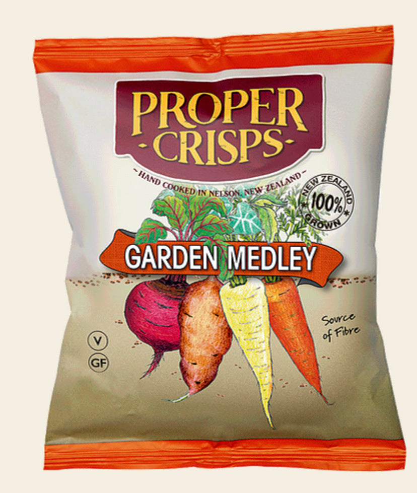 Proper Crisps Garden Medley 100g