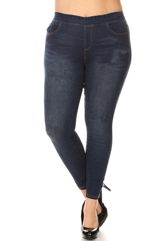 womens plus size distressed jeggings