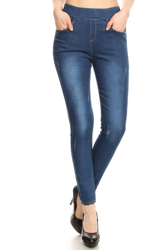 navy blue jeggings