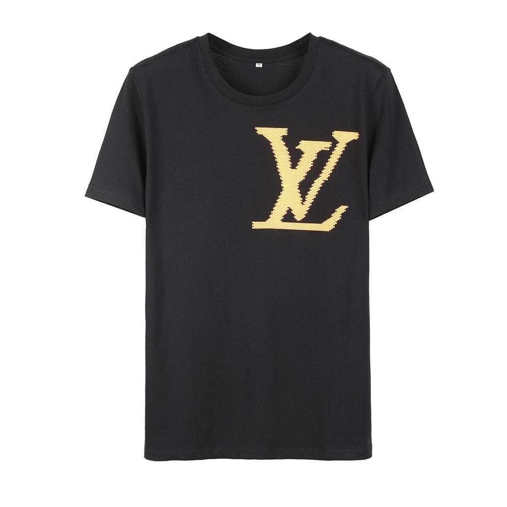 Louis Vuitton Mens Short T-Shirts Black Tights $52.99 www.gomalllv.com