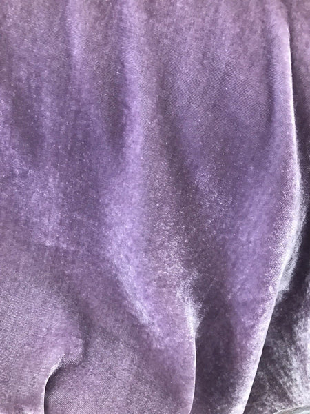 NEW Close-Out Designer Runway Lavender Purple Silk Rayon Velvet Fabric