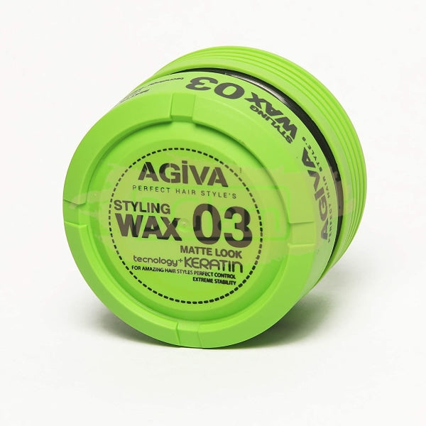 Agiva Hair Styling Wax 03 Matte Look Green – BGlam Mauritius