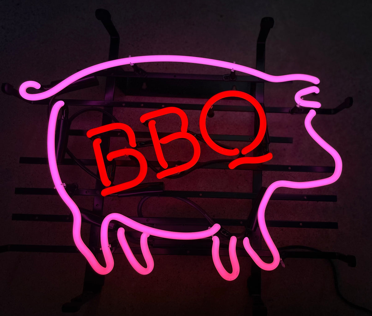 Best BBQ Pig Neon Clock 8BBQPI w/ FREE Shipping 