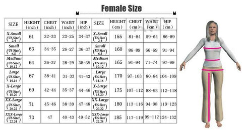 Female Size Chart