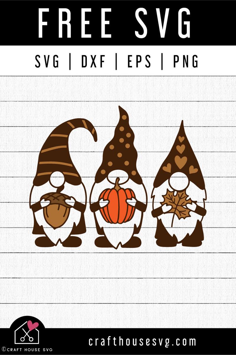 Free Fall Gnome Svg Craft House Svg