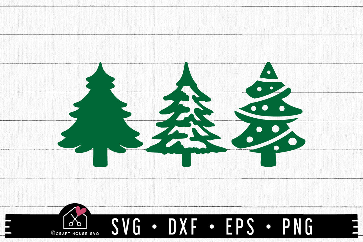 FREE Christmas Tree SVG - Craft House SVG