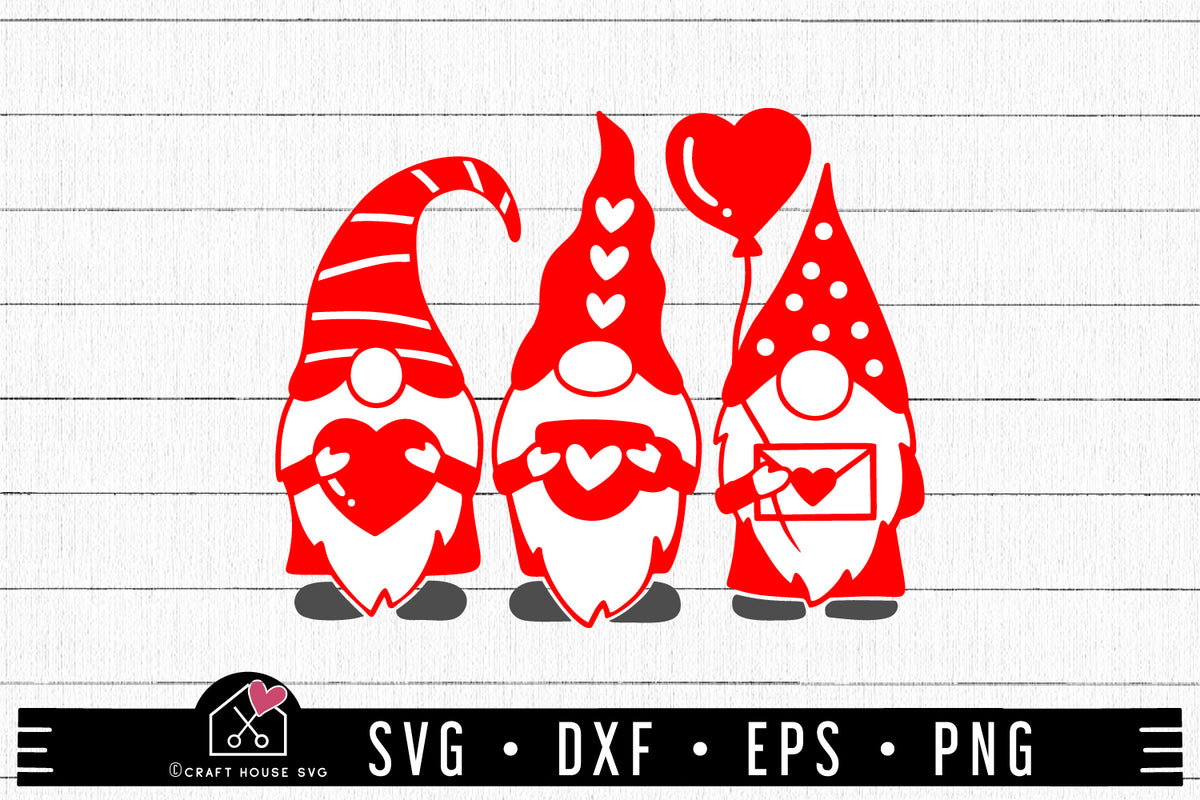 FREE Valentine Gnome SVG - Craft House SVG