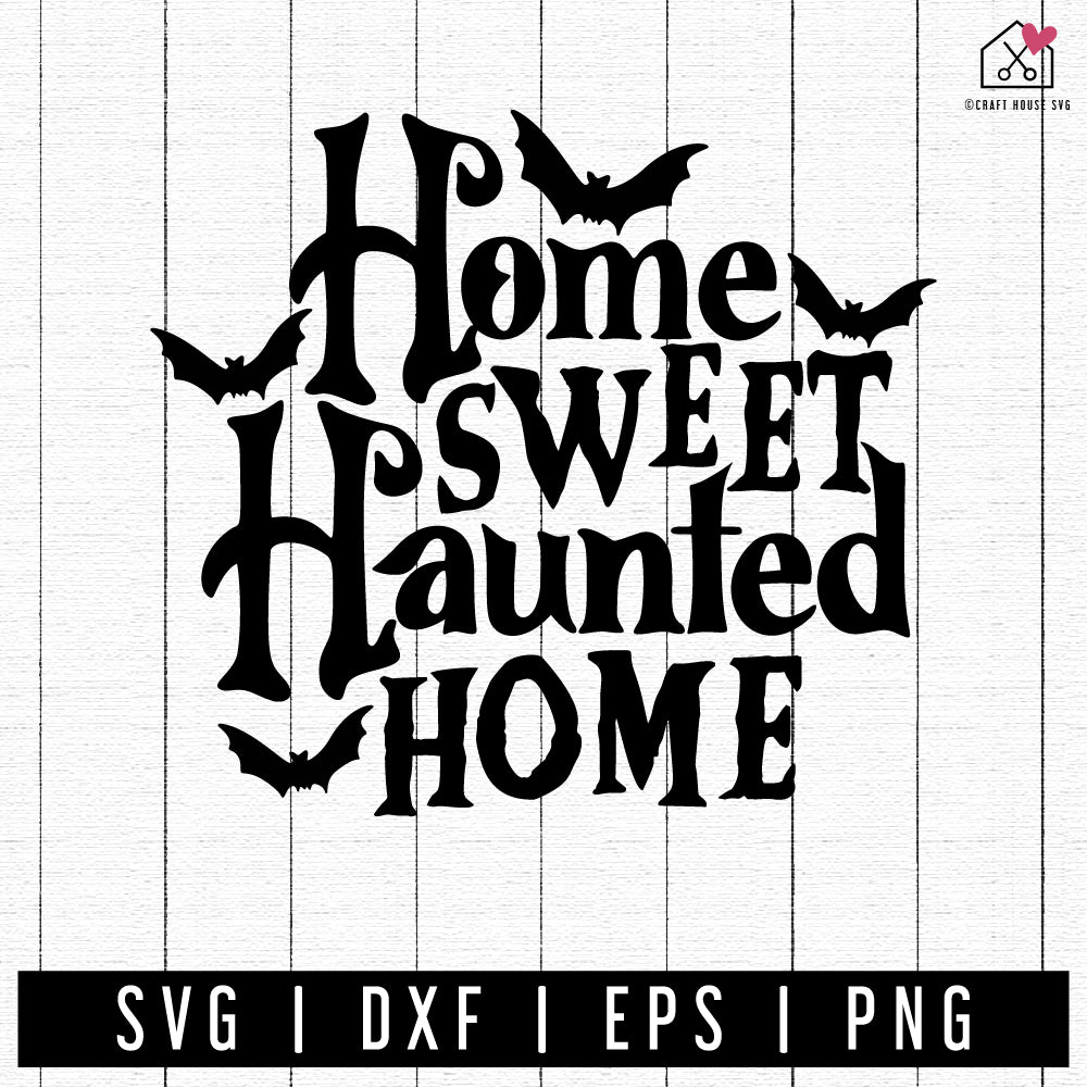 FREE Home sweet haunted home SVG Halloween SVG - Craft House SVG