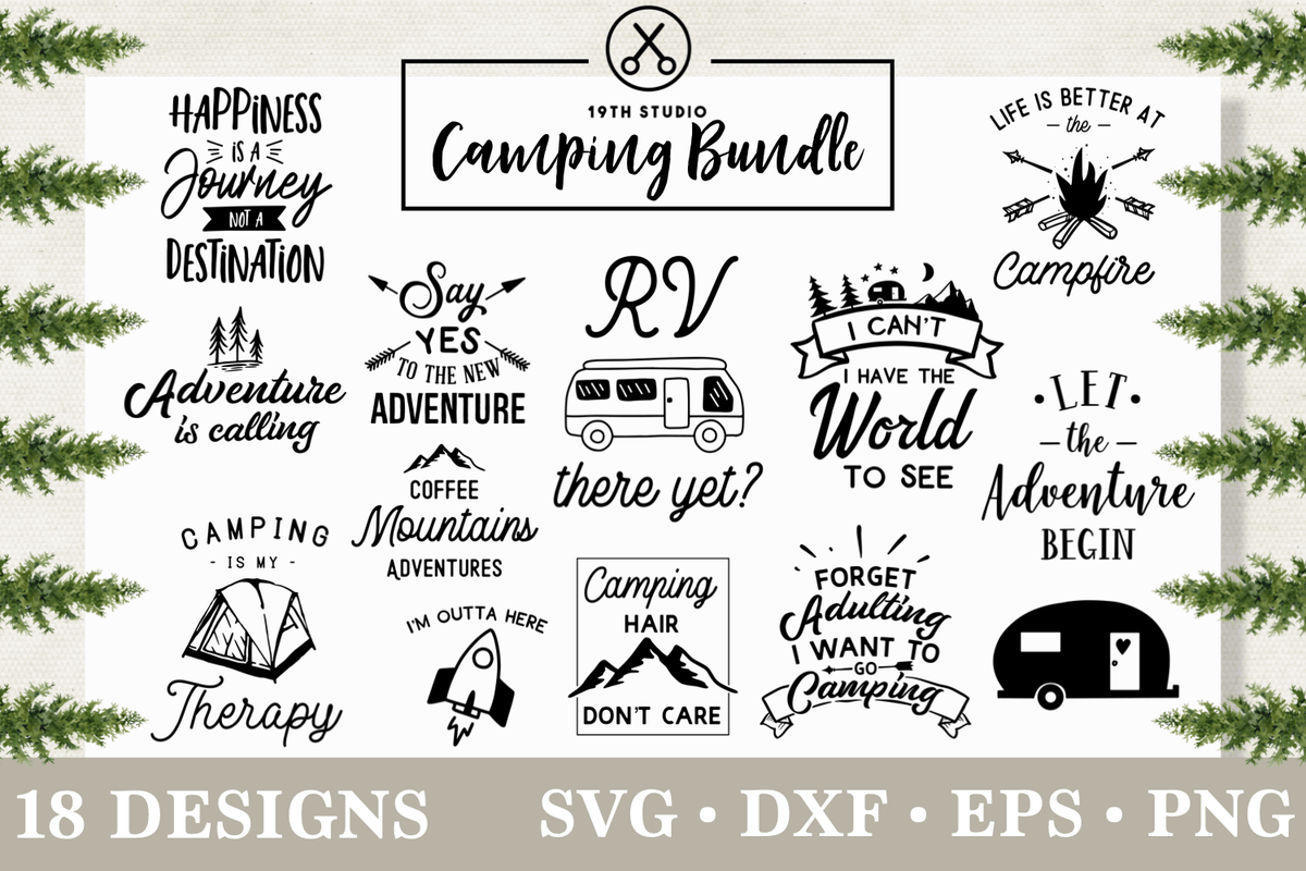 Download Camping SVG - Mini SVG Bundle | M3 - Craft House SVG