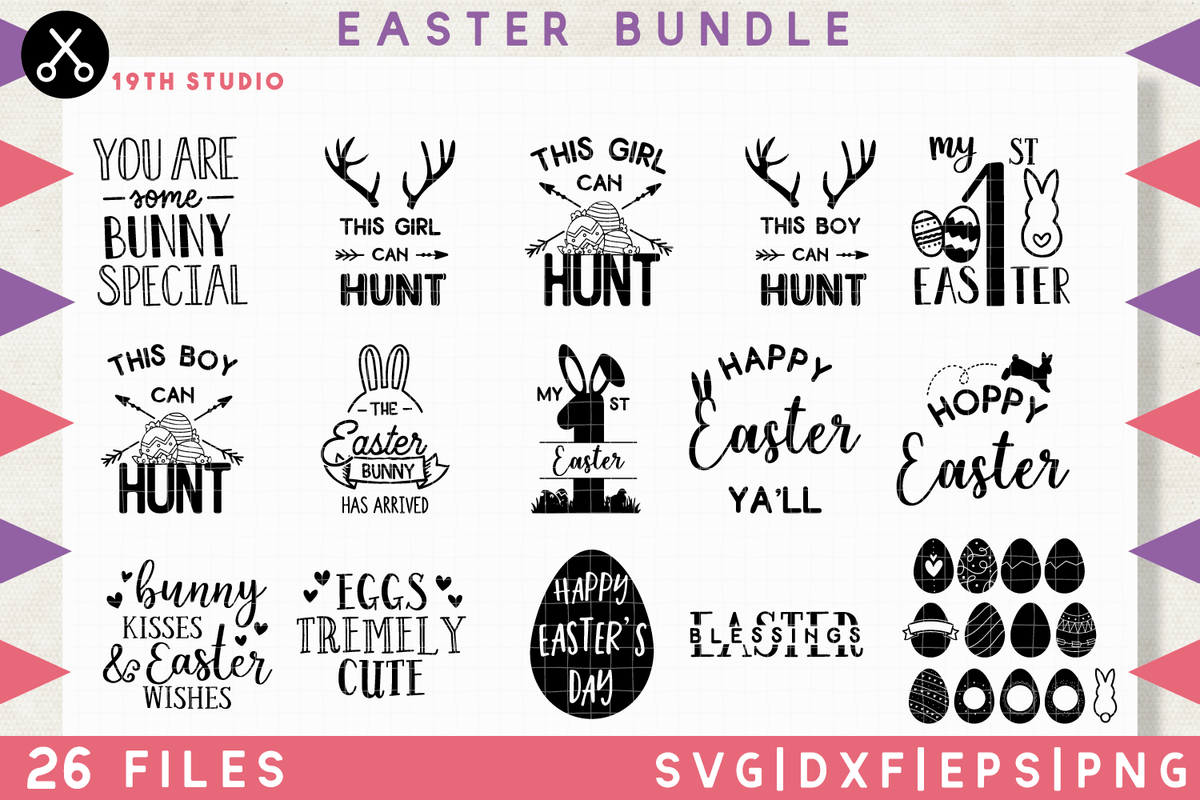 Download Easter Svg Bundle M9 Craft House Svg PSD Mockup Templates