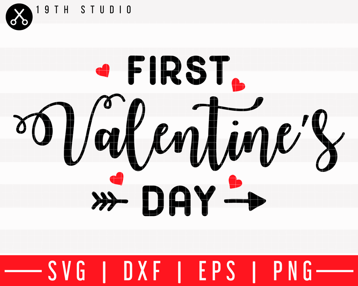 First Valentines Day SVG | M43F12 - Craft House SVG