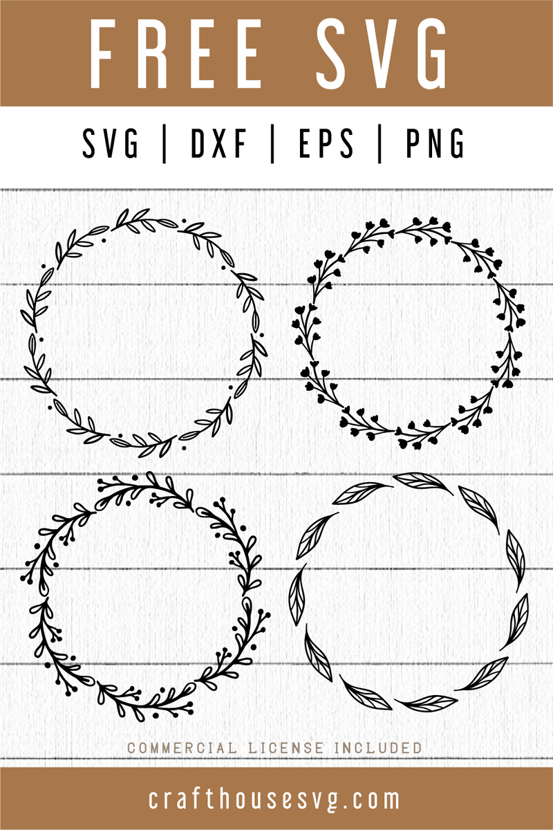 Download Free Floral Wreaths Svg Fb68 Craft House Svg SVG Cut Files